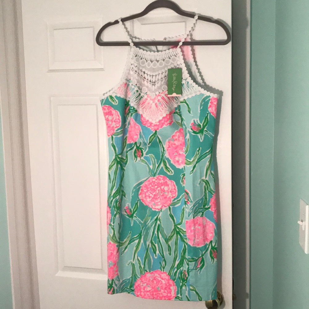 Lilly Pulitzer tropical colored dress